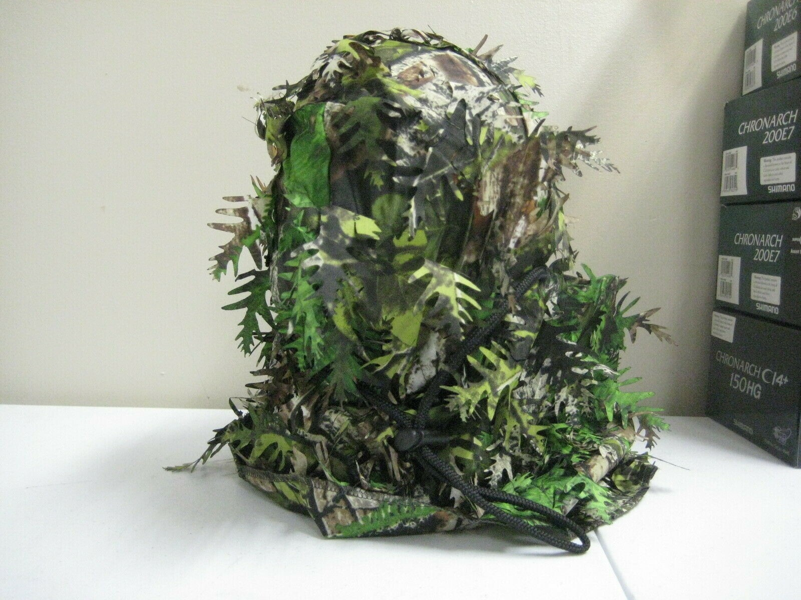Leafy 3D Facemask Hood Hat Deer Turkey Bow Hunting Camo Mothwing Mask