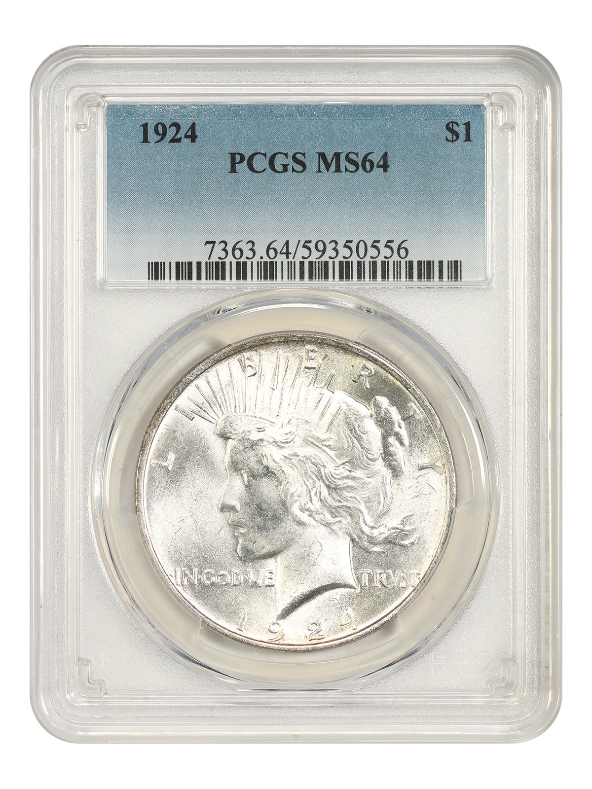 1924 $1 PCGS MS64 - Peace Dollar