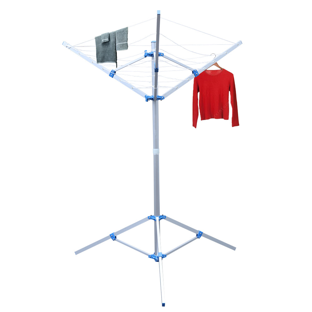 Rotary Clothesline Dryer Laundry Rack Folding Clothes Drying Umbrella 60" 3 Arms