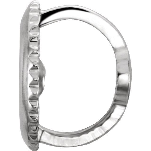 2 pcs 0.041" 14K White Gold Screw On Threaded Earring Back 6.4mm Pad