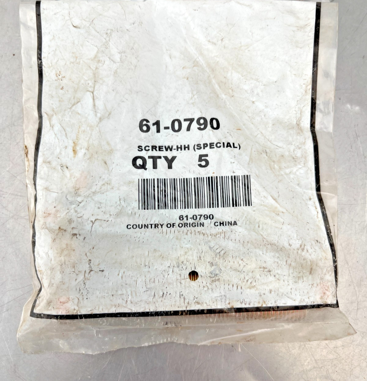 61-0790   Genuine OEM  Toro   HH SCREW  QTY of 5 Screws  610790