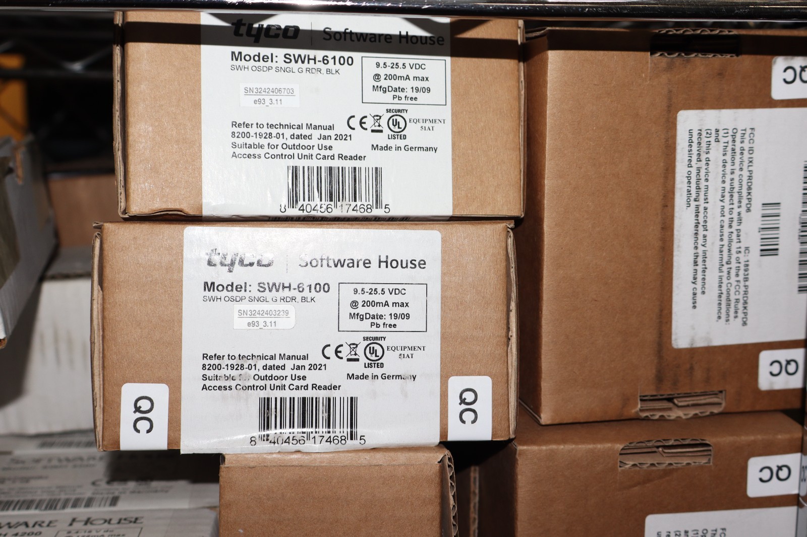 Tyco Software House SWH 6100 Access Control Unit Card Reader