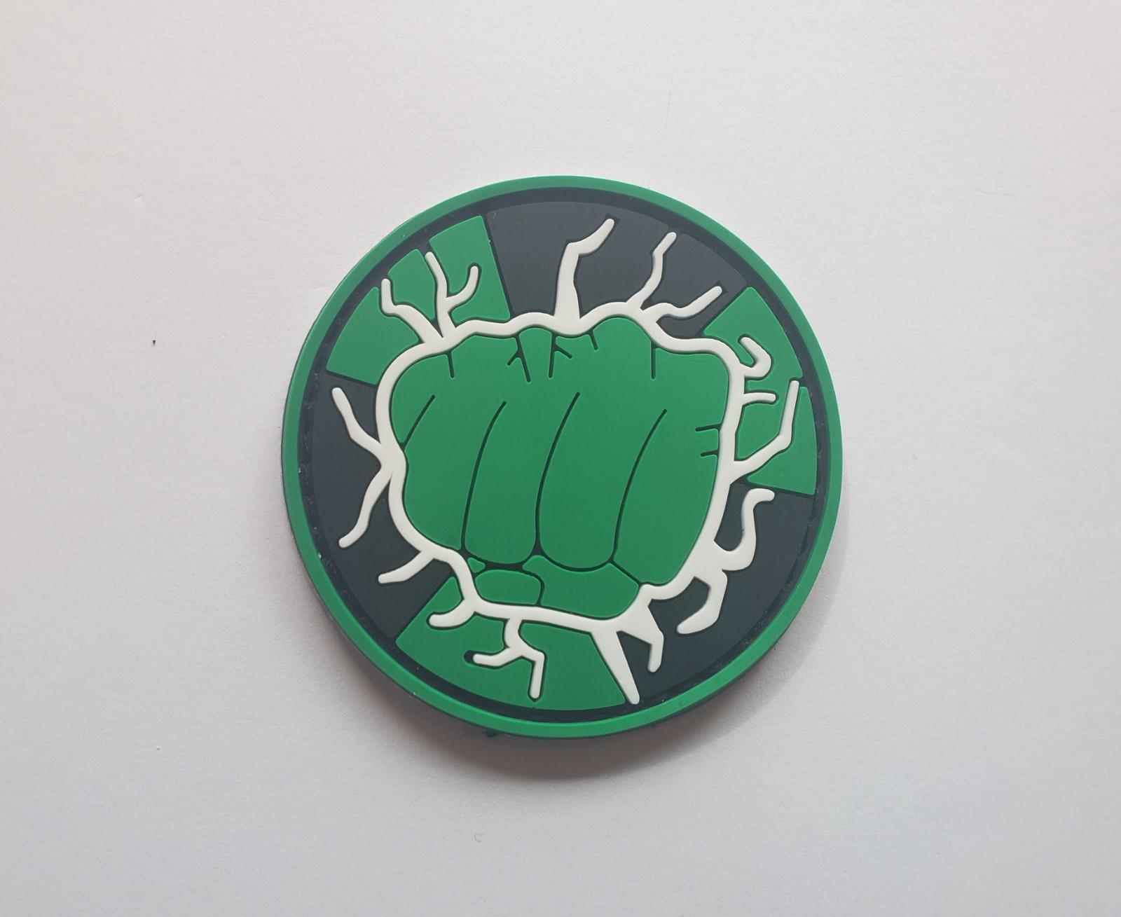 Incredible Hulk Smash Fist PVC Morale patch Hook & Loop Backing Free Shipping