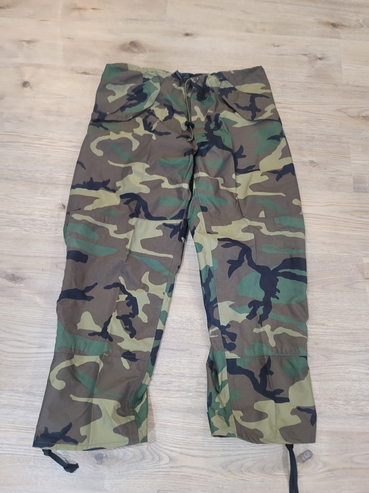 Woodland Camo Waterproof US Military Pants 40x30 TENNIER IND. NWOT