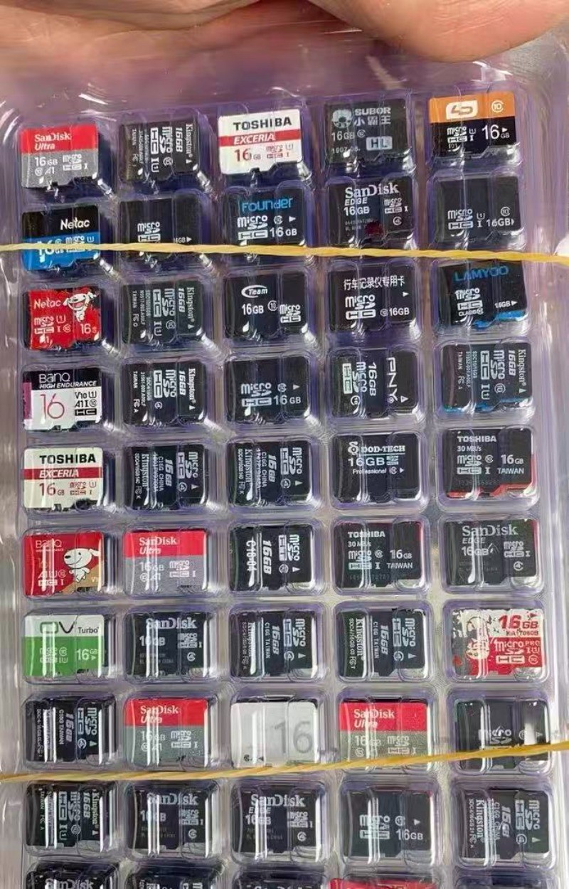 Lot Lot 200pcs wholesale 16GB TF SD Cards Flash Memory Mixed BRAND Lot
