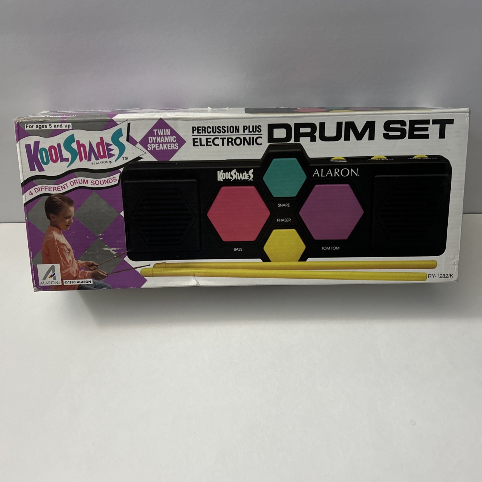 SEE DESC Vintage KOOL SHADES Electronic Toy Drum Machine Sound Module