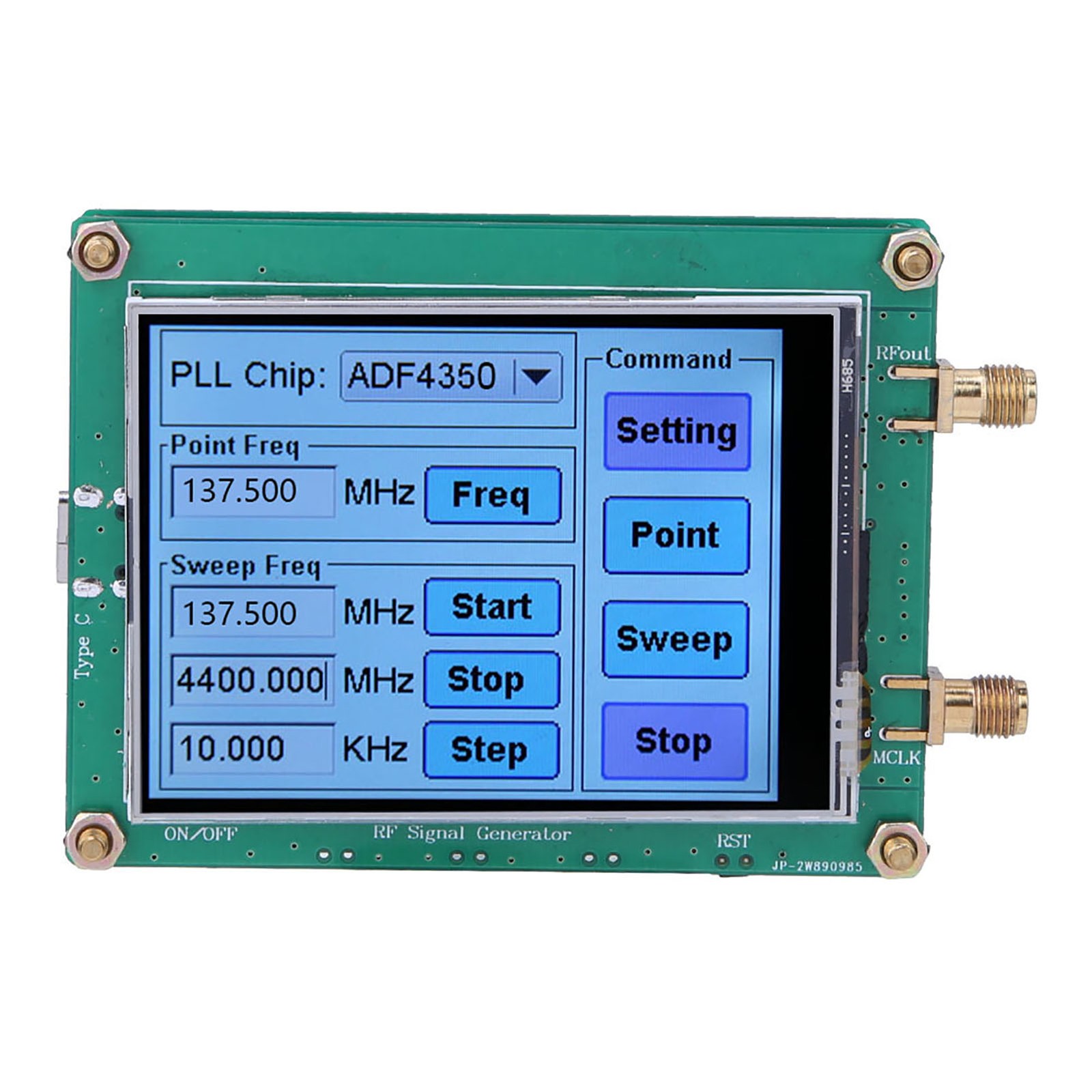 Signal Generator Full Touch Screen RF Sweep Frequency PC Control with Data Cable