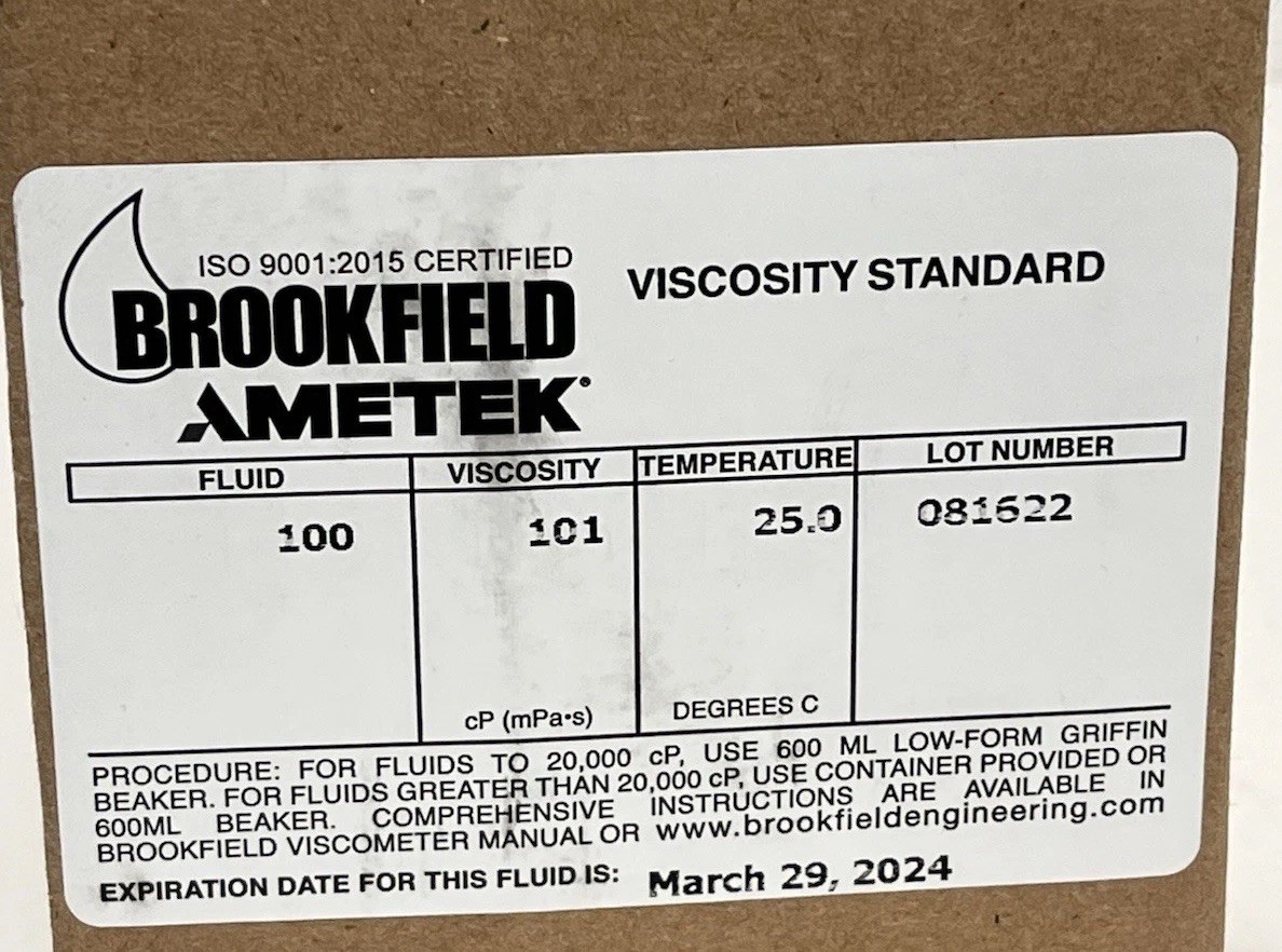 Brookfield Ametek General Purpose Silicone Fluid 100