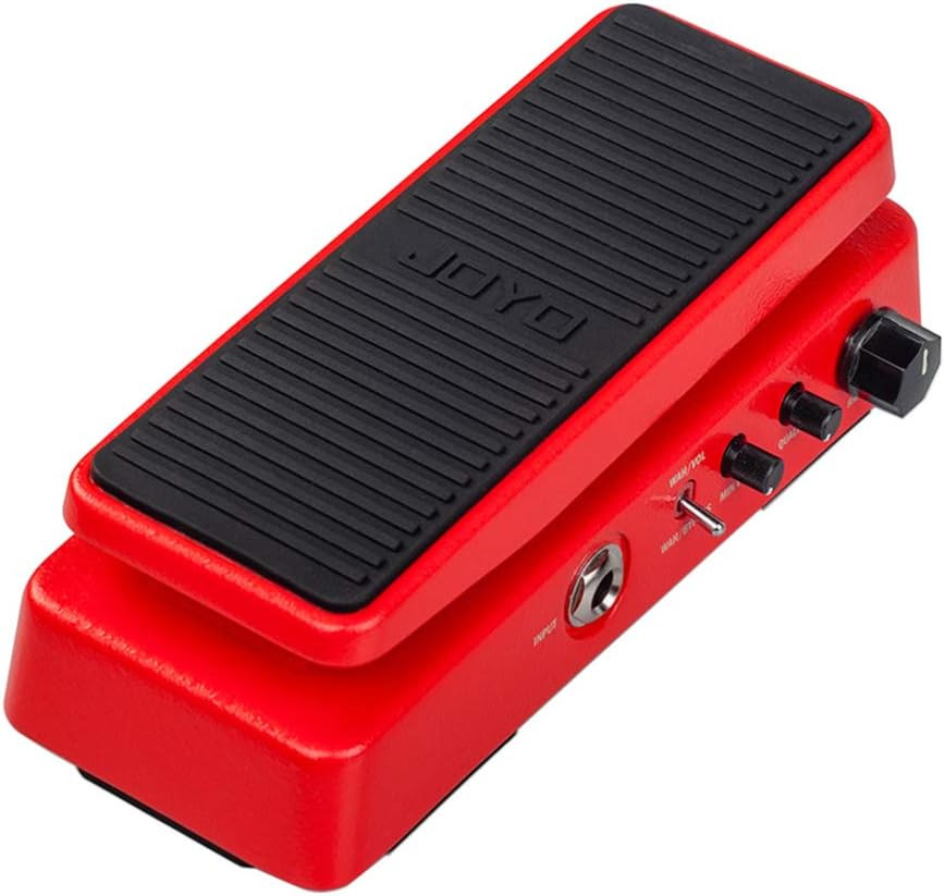Compact Wah/Volume Guitar Pedal, 6-Mode Sweep Range & Adjustable Q Control, Acti
