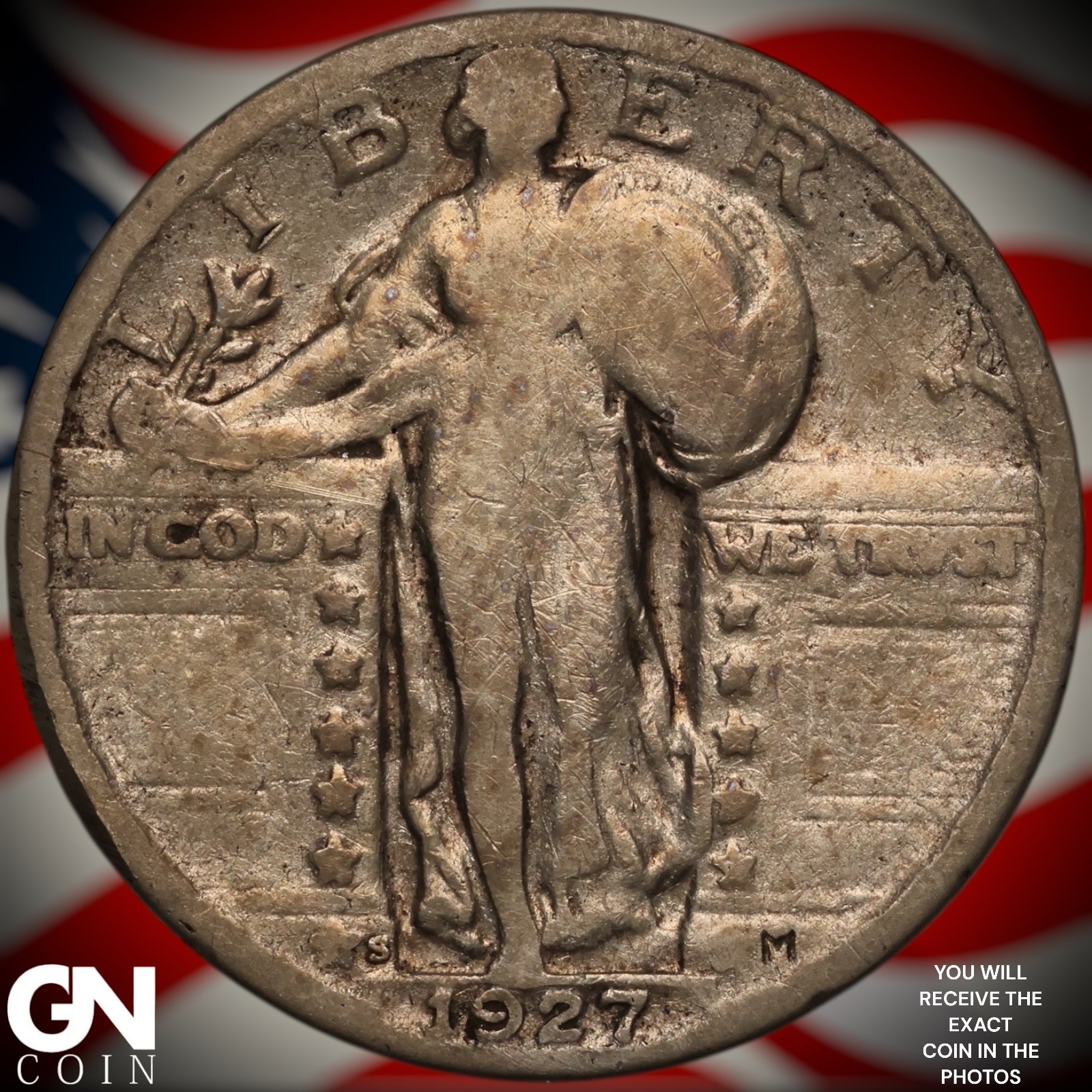 1927 S Standing Liberty Quarter A4815