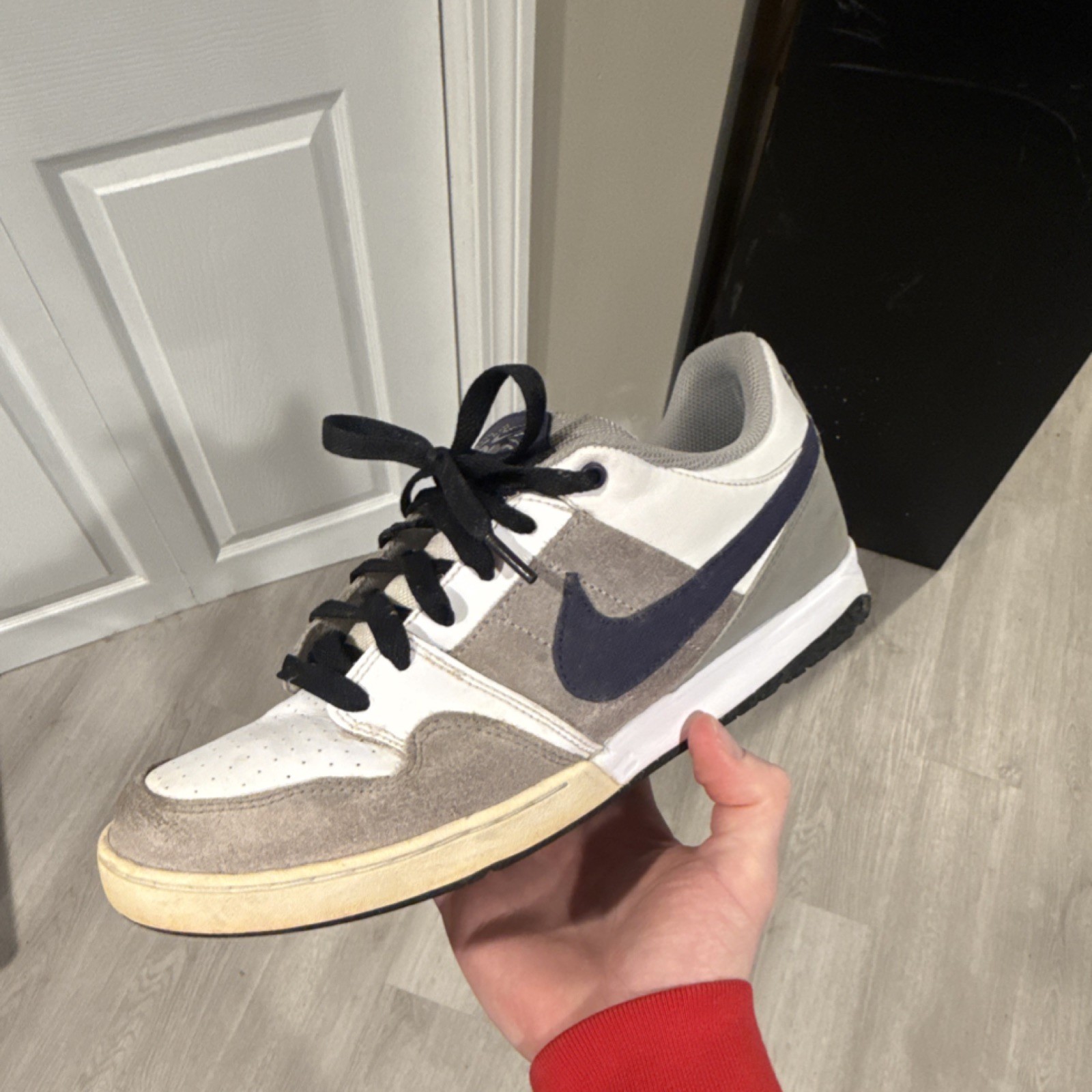 Nike SB Men's Skateboarding Shoes White Gray US Size 9 Medium Width (D, M)
