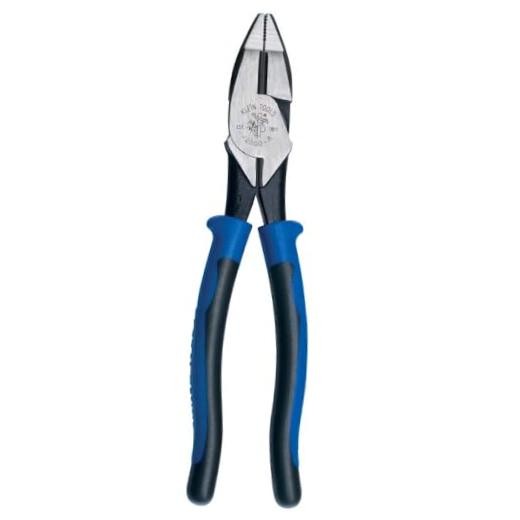 Klein Tools J20008 Pliers, 8-Inch Side Cutters, High Leverage Lineman's Pliers