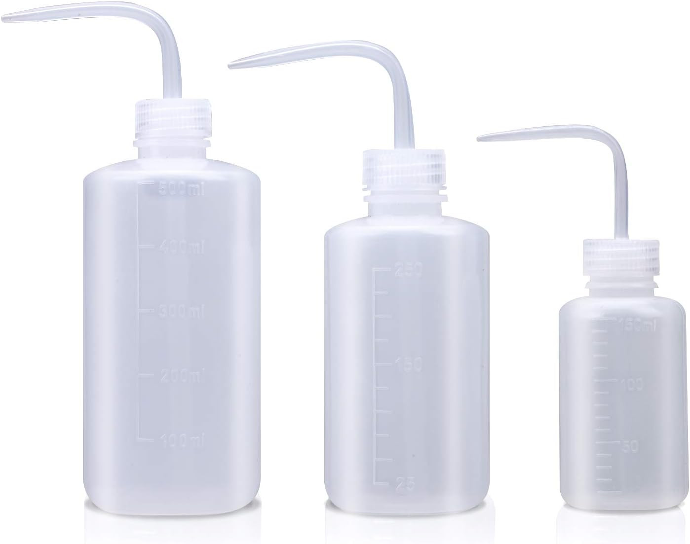 Wash Bottle, 3 Pack LDPE Squeeze Bottles, Safe Plastic Low Density Polyethylene