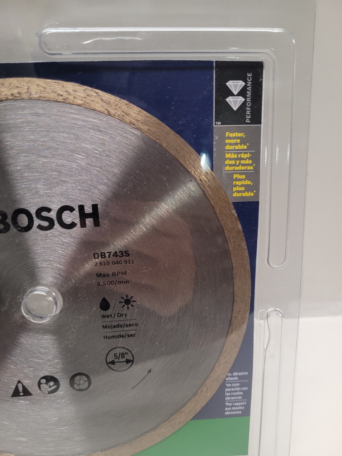 BOSCH DB743S 7" Diamond Blade For Ceramic/Slate
