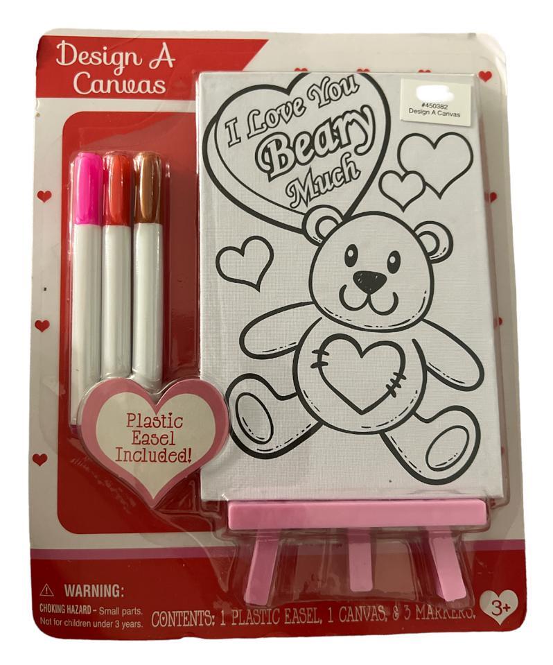 Design A Canvas 'I Love You Beary Much' Plastic Easel Included