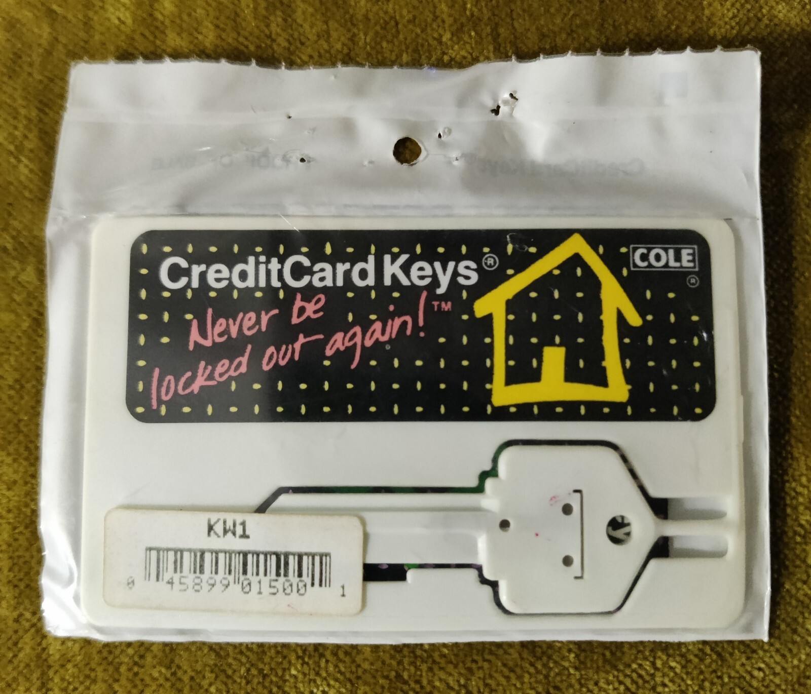 COLE 🗝️ Credit Card Keys KW1 KWIKSET Uncut House Key Blank *NEW* Wallet Blanks