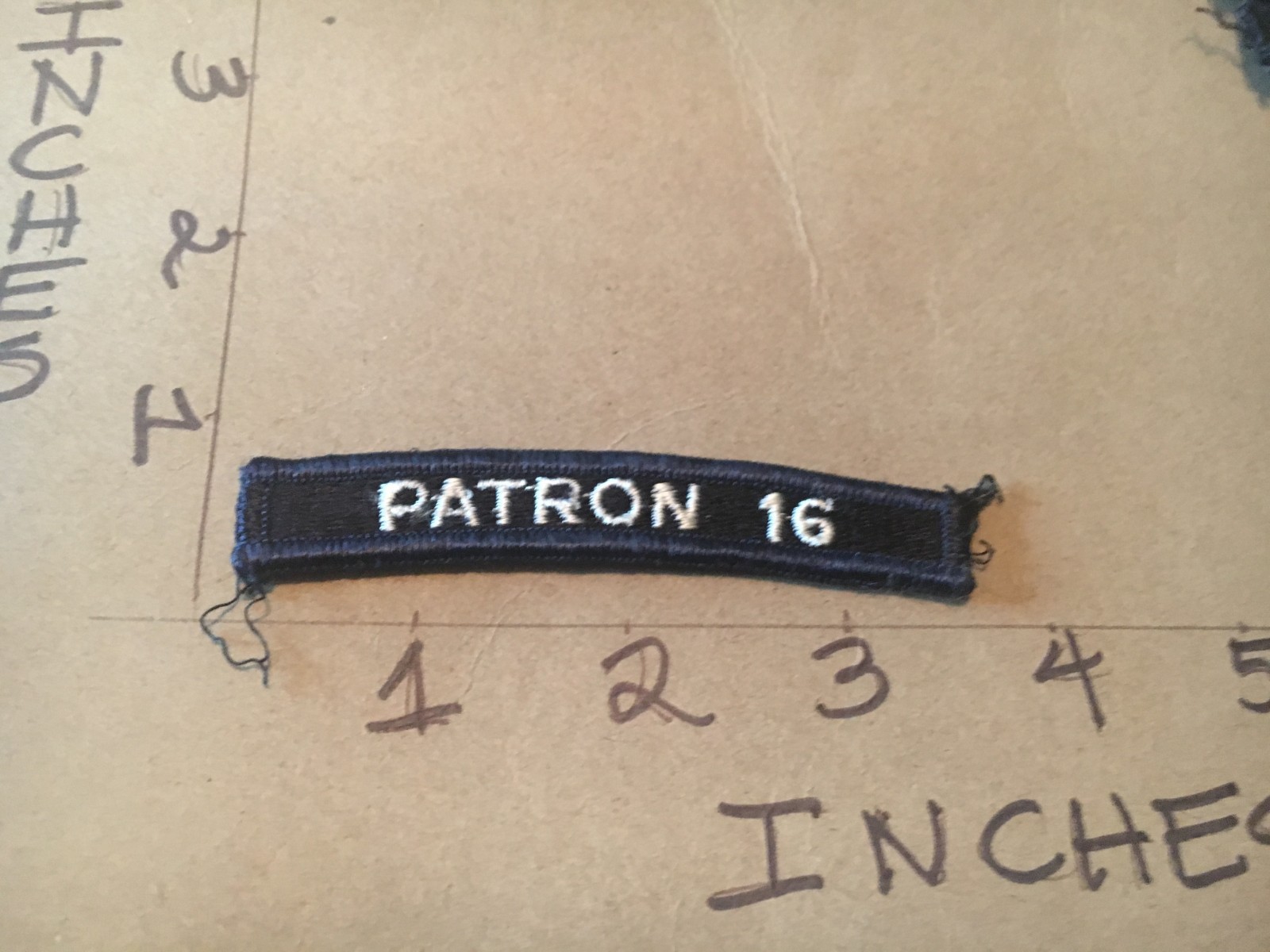 US NAVY SHOULDER STRIP TAB *** rocker *** Patch Patron 16
