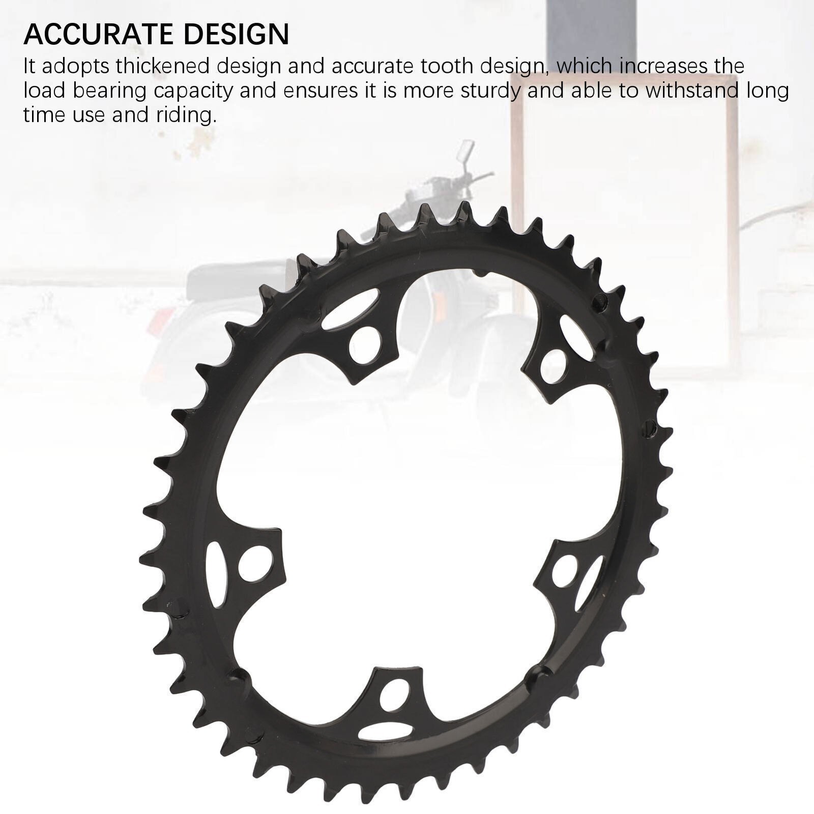 Cycling Chainwheel 42T Steel Thickened Low Noise Cycling Chainring for Tongsheng