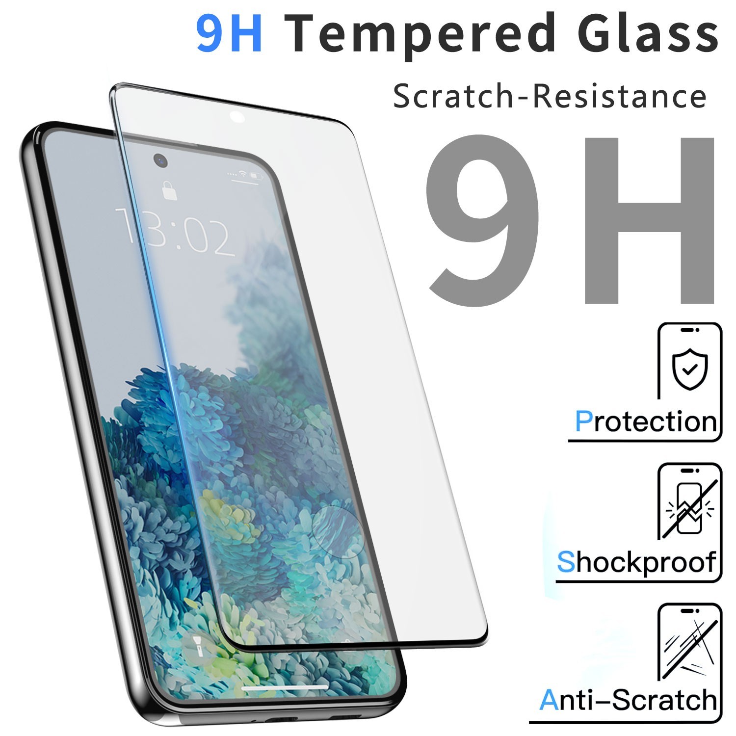 6 Pack For Samsung Galaxy S20+ Plus Tempered Glass Screen Protector Anti Scratch