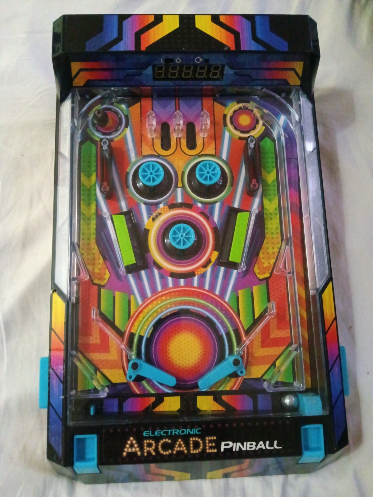 Electronic Arcade Tabletop Pinball Machine Sounds Lights