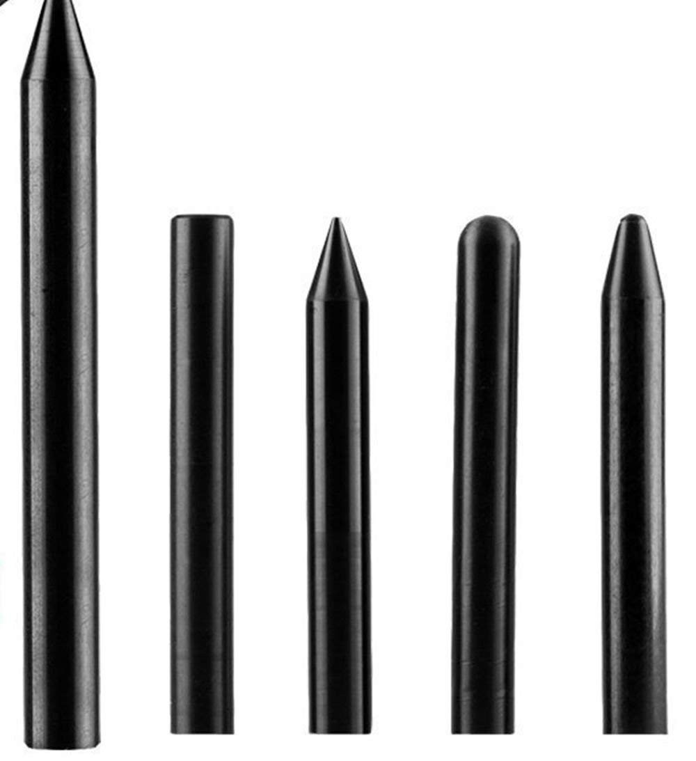 5pcs Tap Down Tools Paintless Dent Repair Tools For All Painted Surfaces Black N
