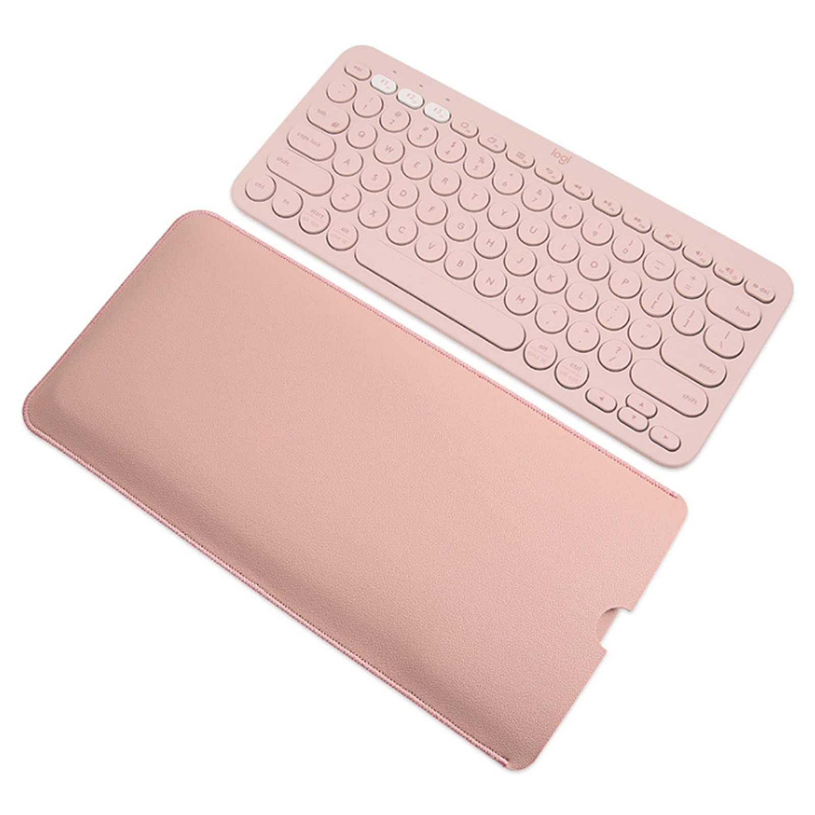 PU Leather Keyboard Sleeve Case for Logitech K380/Pebble 2/Pebble Keys 2 K380...