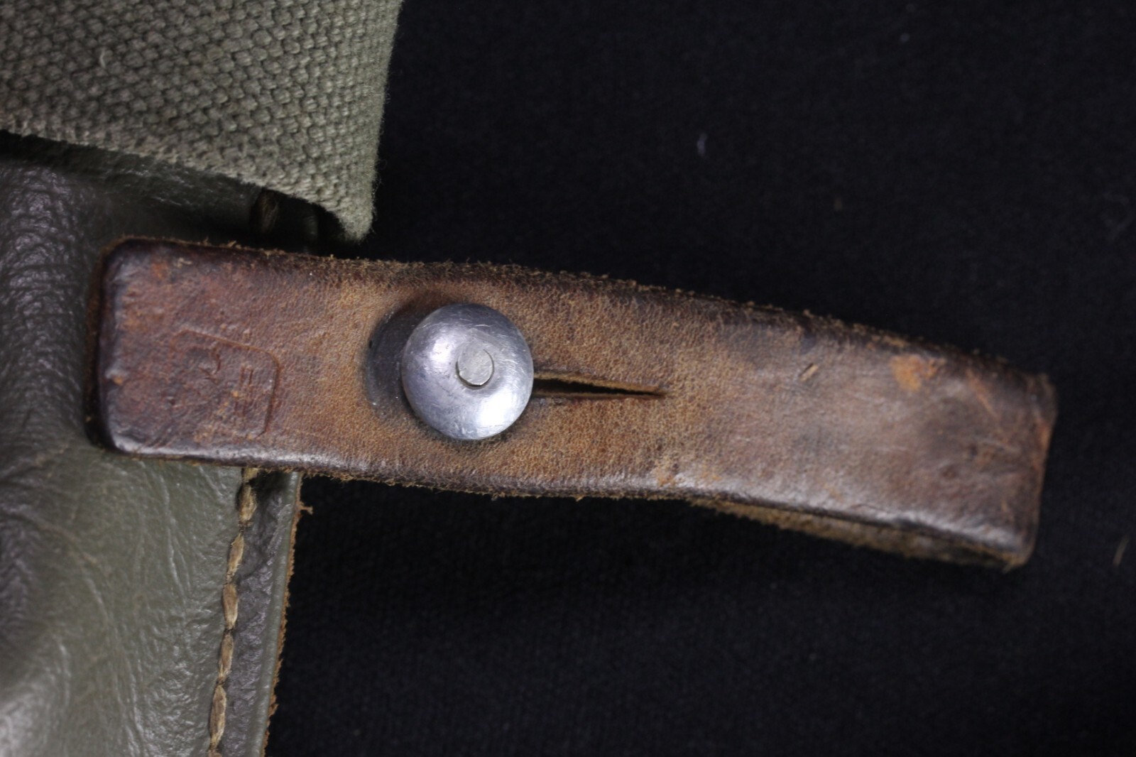 VTG Hans Jaggi Rohrbach Germany Switzerland Satchel Messenger Bag Canvas Leather
