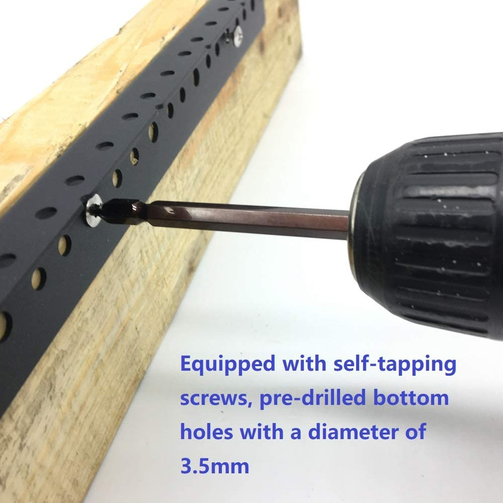 10U Steel Rack Rails Kit with Hardware - 2 Pieces