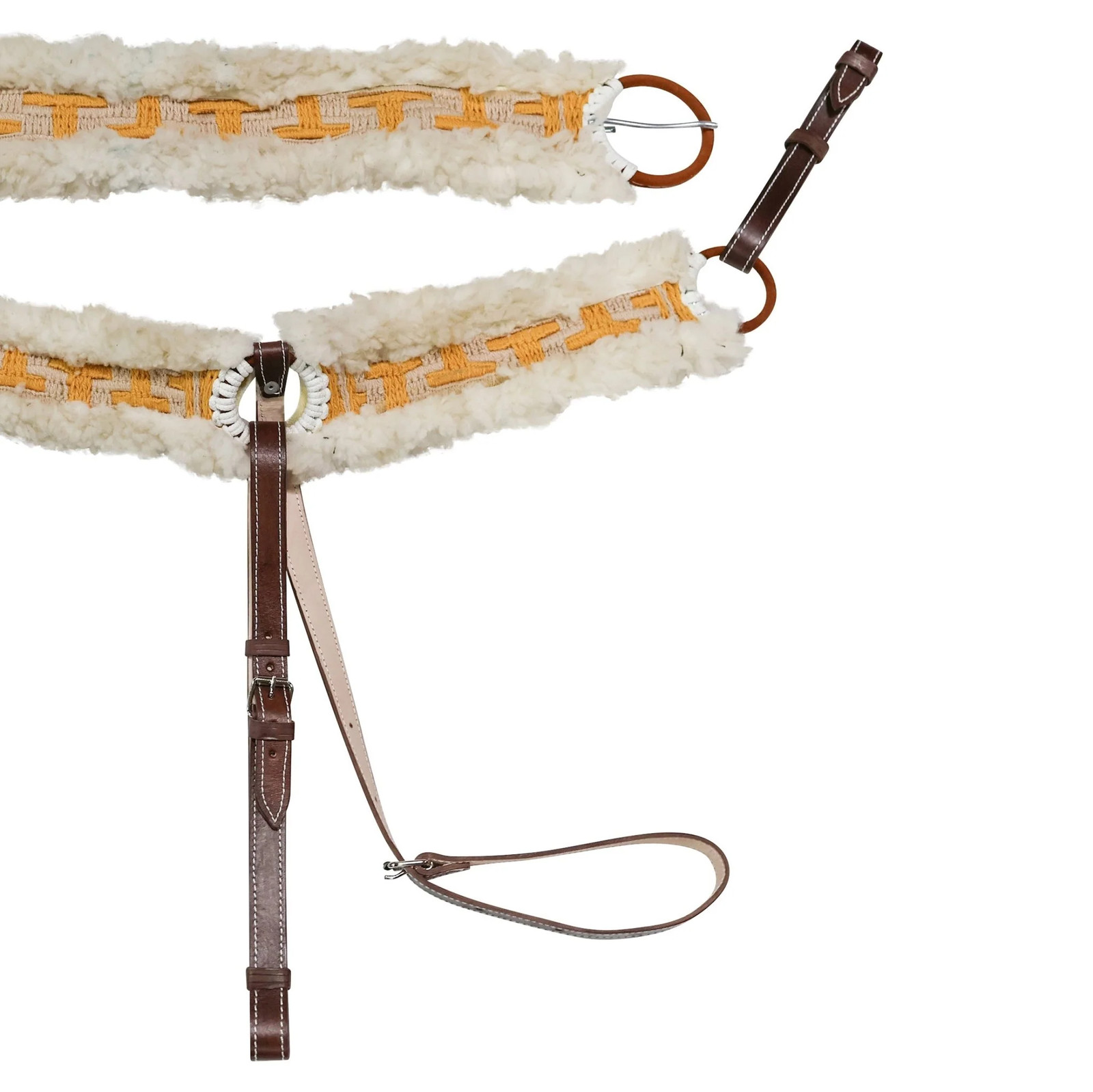 Charro 33.5" Cinch Borrega Pechera Wool Breastcollar