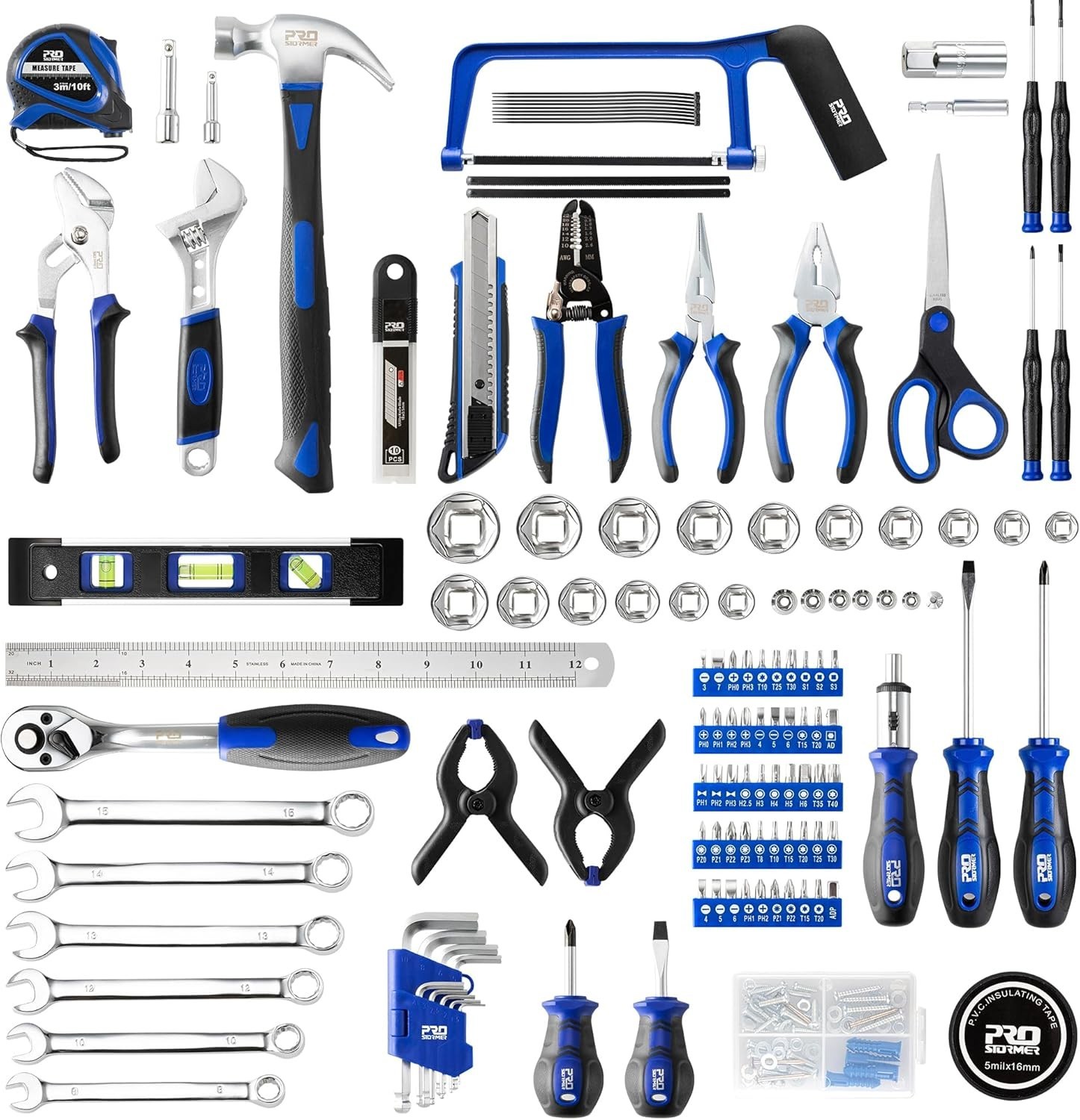 All-in-One 259-Piece Tool Set - Portable, Organized & Essential for DIY Projects