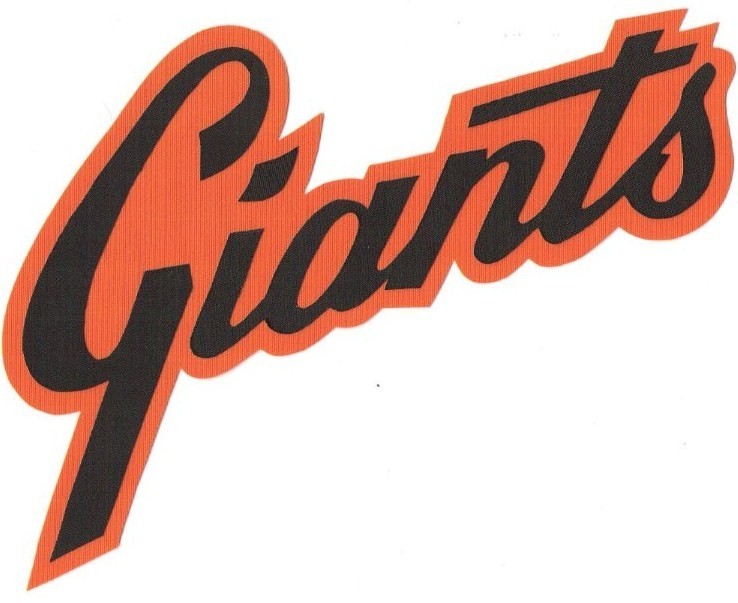 HUGE SAN FRANCISCO GIANTS IRON-ON PATCH - 7.5" x 9"