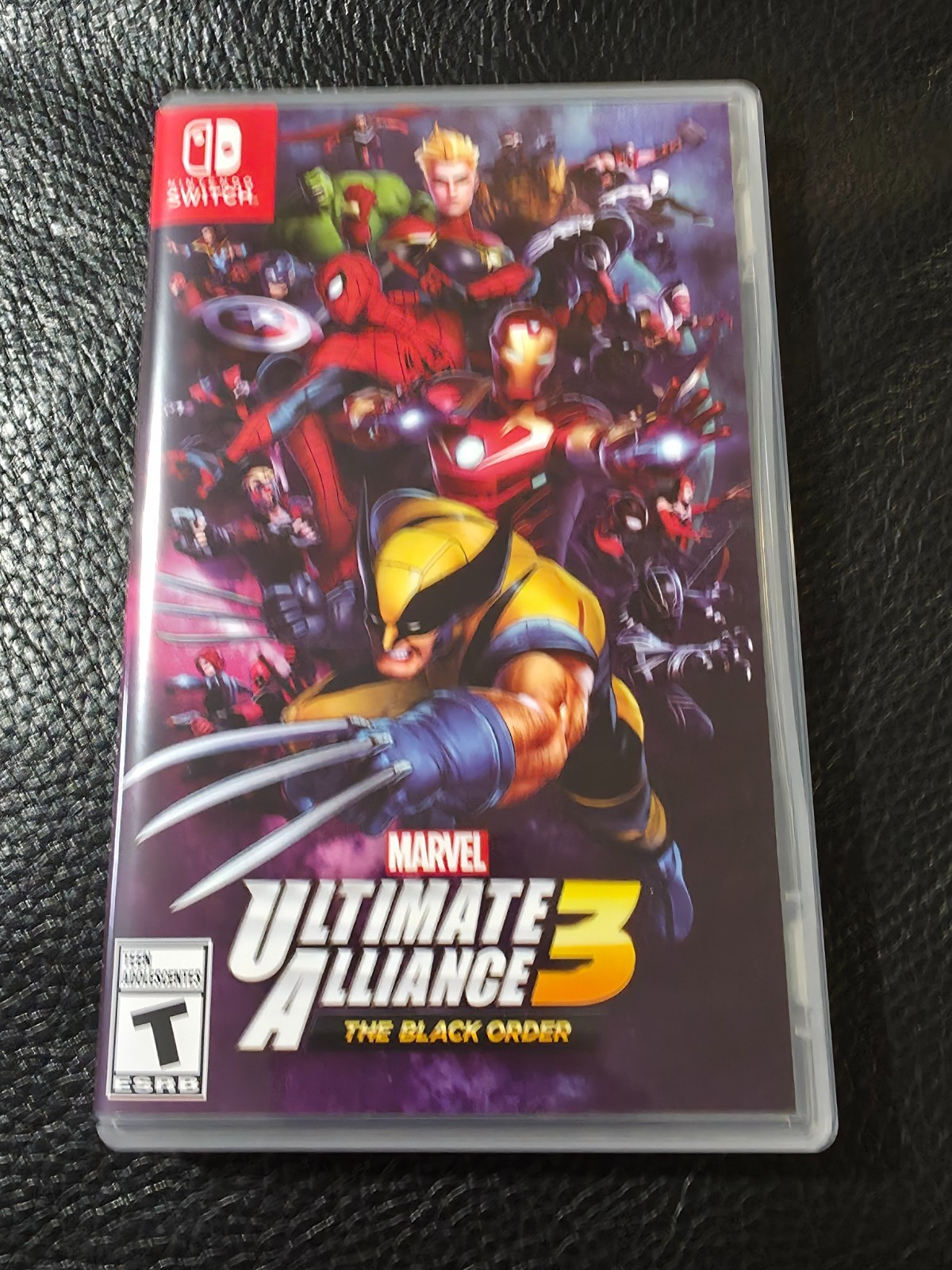Replacement Case (NO GAME) Nintendo Switch Marvel Ultimate Alliance 3 The Black