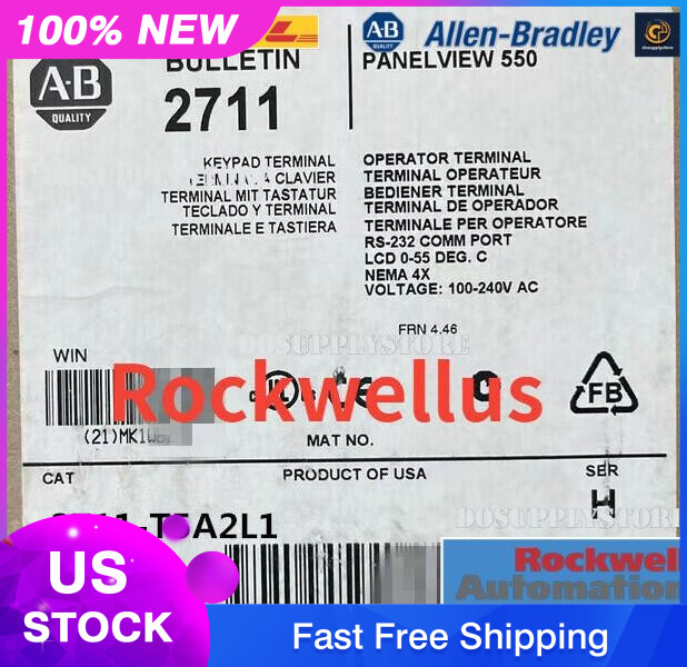 1pcs 2711-T5A2L1 New AB FRN 4.41 PanelView 550 Touchscreen 2711T5A2L1