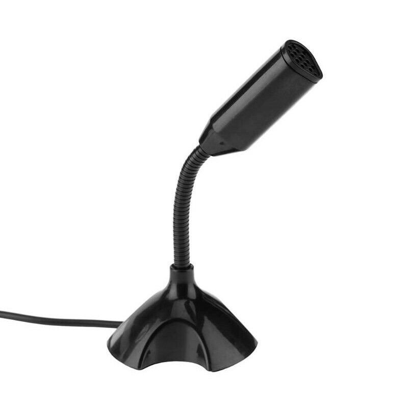 USB Mini Desktop Speech Microphone Stand For PC Laptop Computer Notebook Audio
