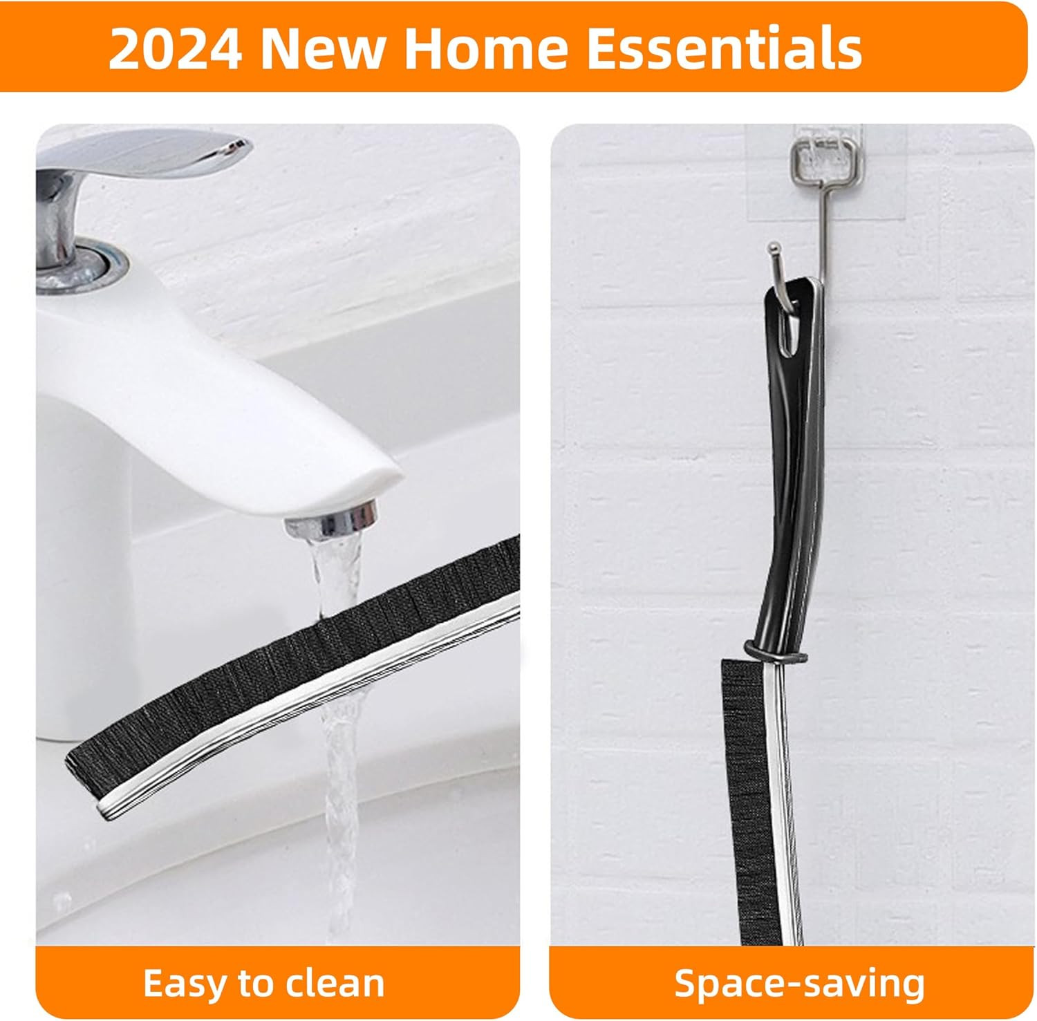 3Pcs Hard-Bristled Crevice Cleaning Brush, Multifunctional Thin Gap Scrub Brush,