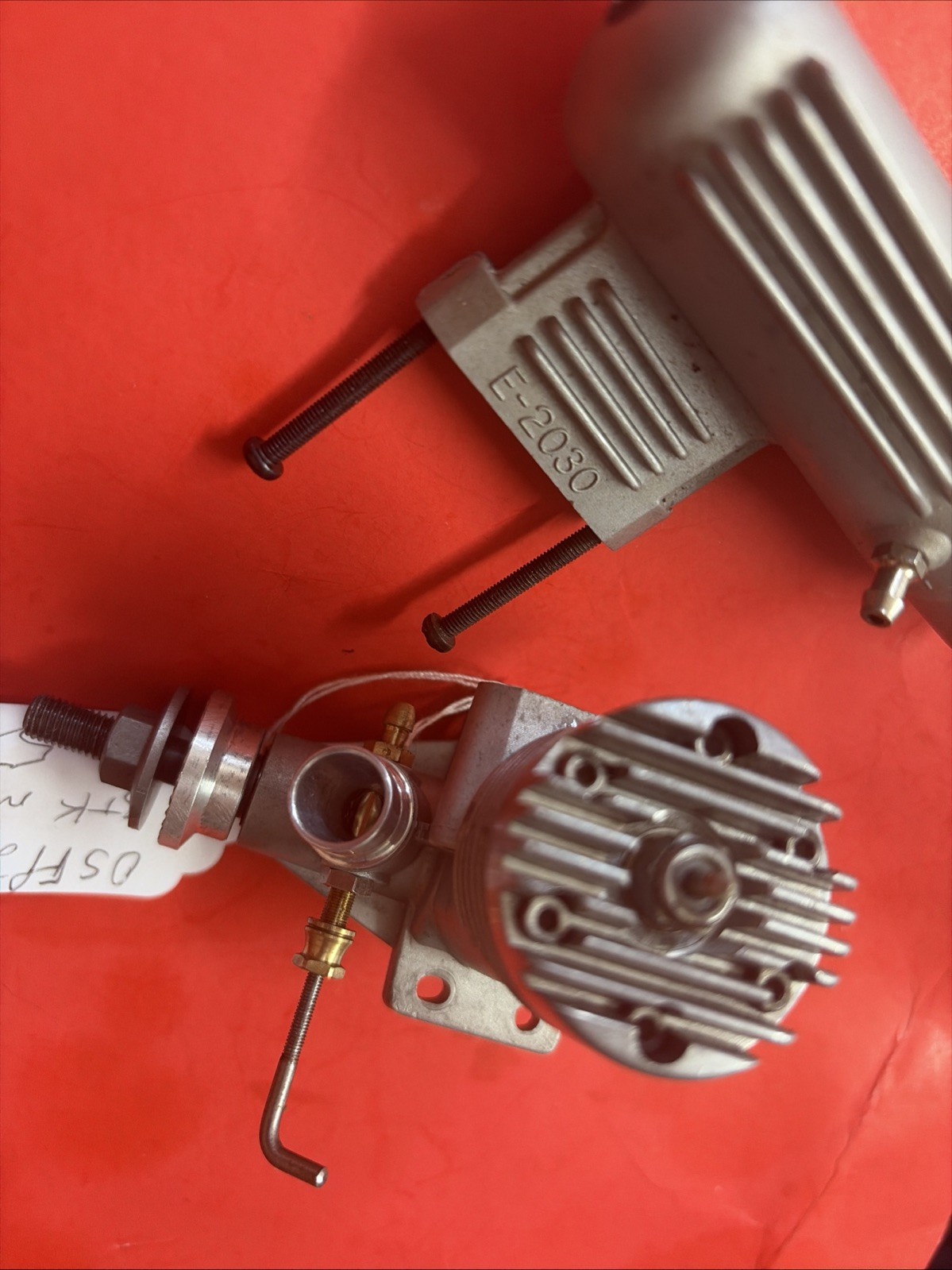 OS 20 FP C/L ENGINE WITH STOCK MUFFLER NICE #57