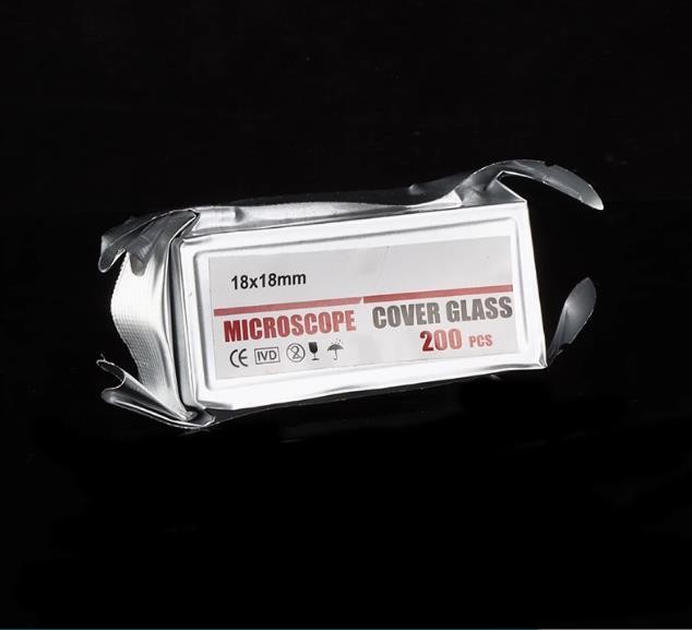 Microscope Slide Cover Slips 1 Boxes of 200 18mm x 18mm Square Cover Glasses