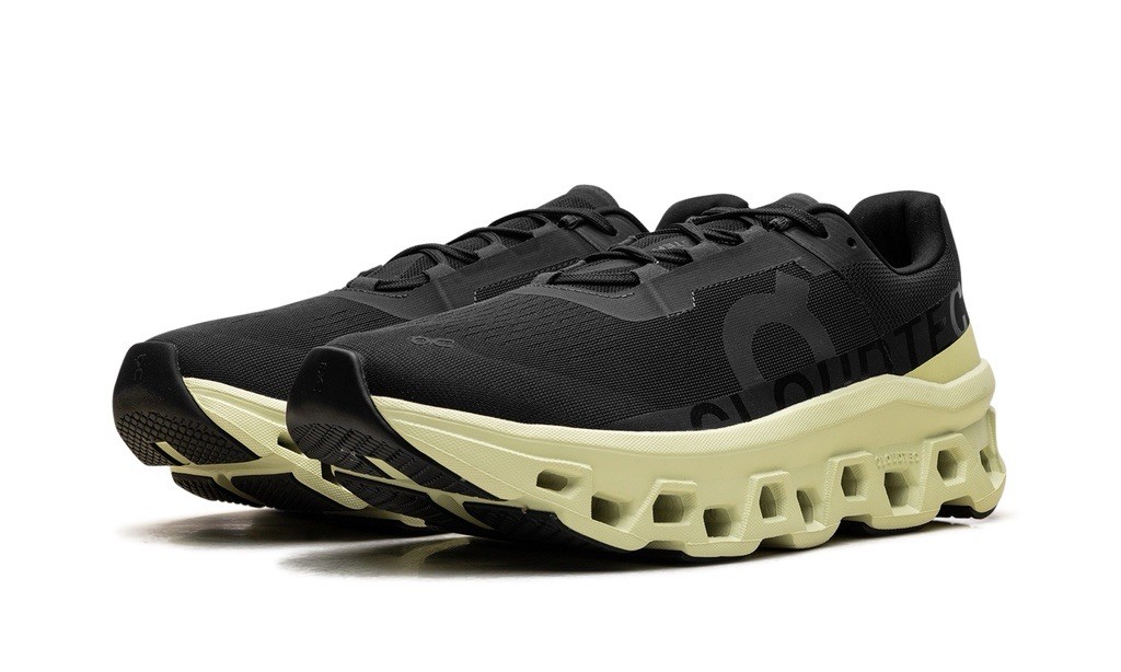 On Black/Green Cloud Cloudmonster CloudTec OC Running Shoes Men's Size 11/12