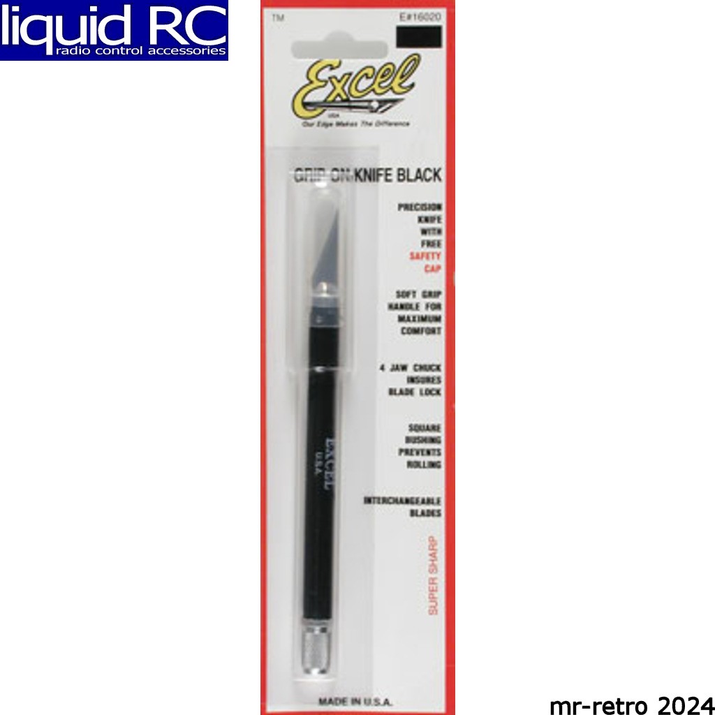 Excel 16018 Soft Grip Hobby Knife K18 American Made Assorted Colors