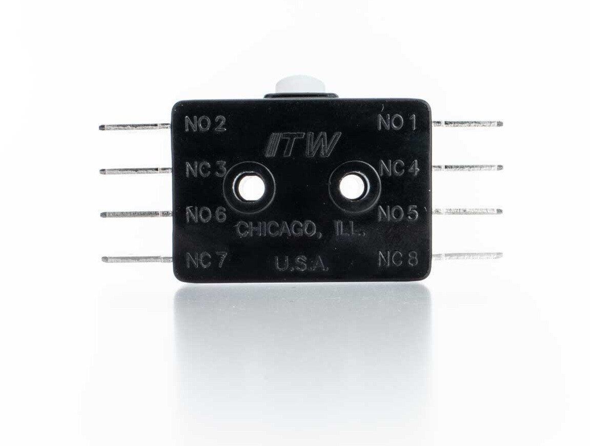 ITW 22-504 57-410838-02 6-Blade 10 AMP DPDT Miniature Snap Action Micro Switch