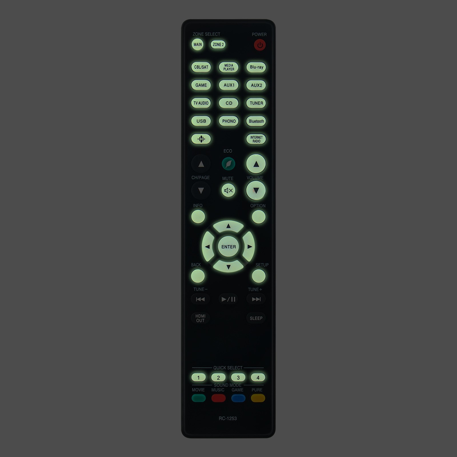 RC-1253 Replace Remote Fit for Denon AV Receiver AVR-S970H AVR-X2800H