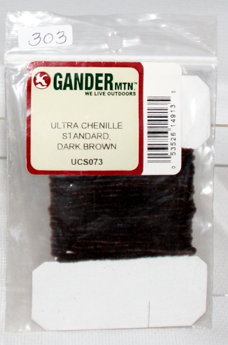 Fly Tying Material UCS073 Ultra Chenille Standard Dk Brown #303