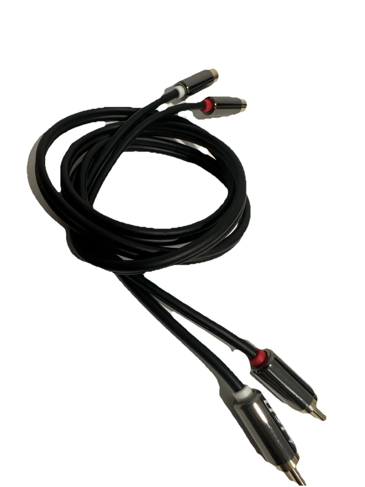 Gold Plated J&D 2 RCA Extension Cable Heavy 3 Feet