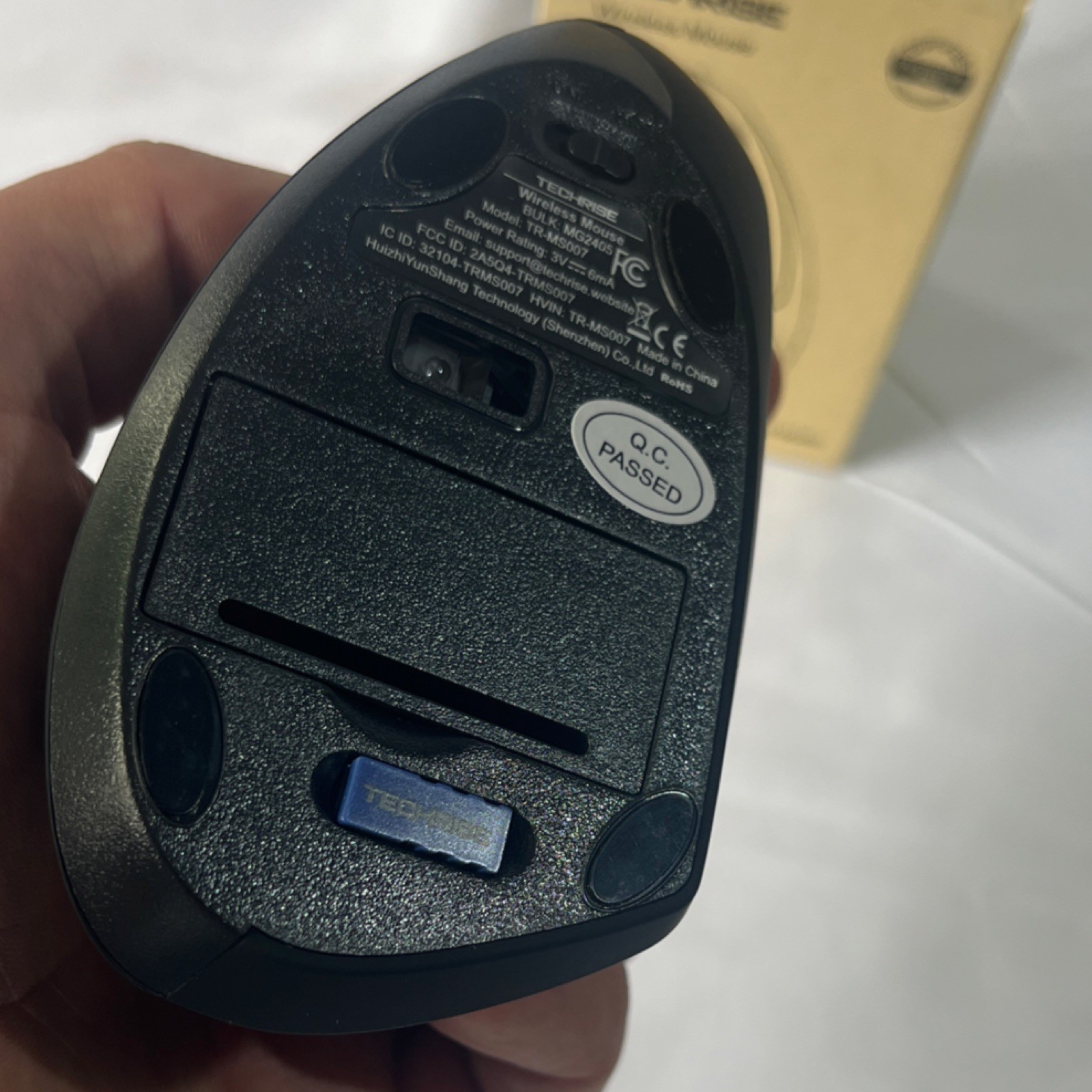 TECHRISE Wireless Mouse, Wireless Connectivity, Model TR-MS007