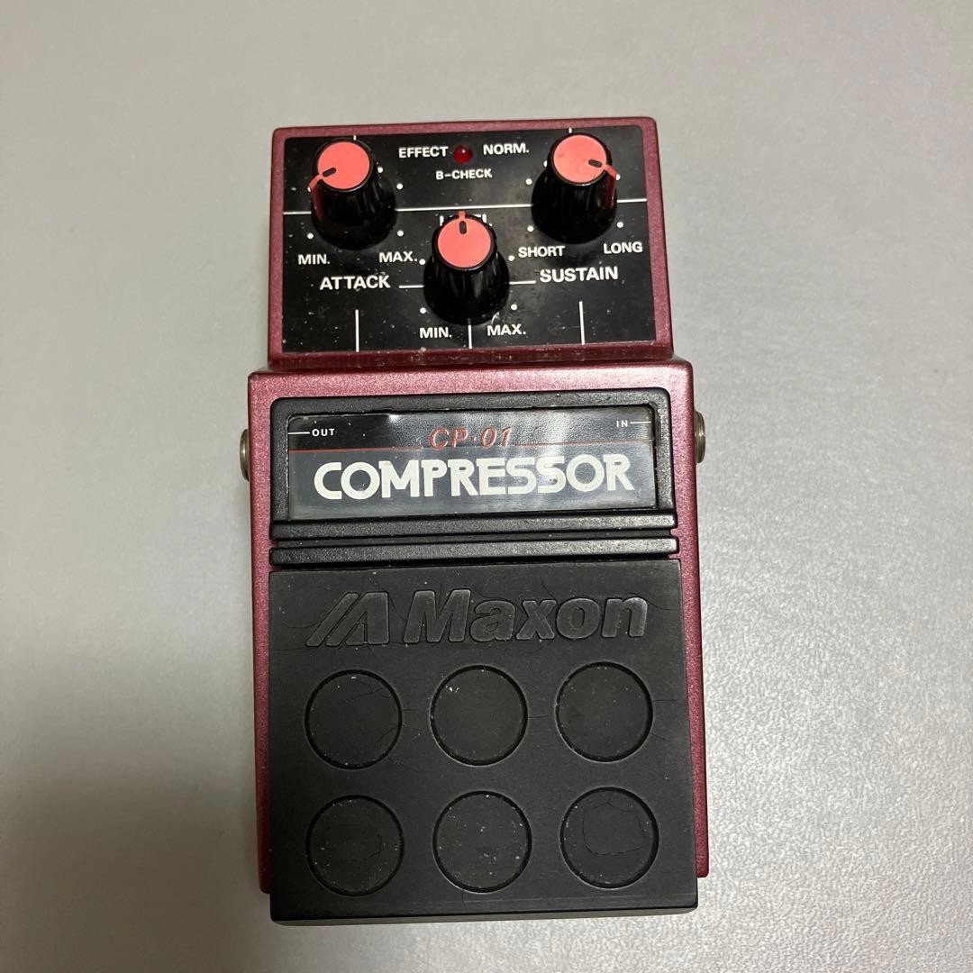 Maxon CP-01 Compressor Pedal with 3-knob Fine Tone Control Used
