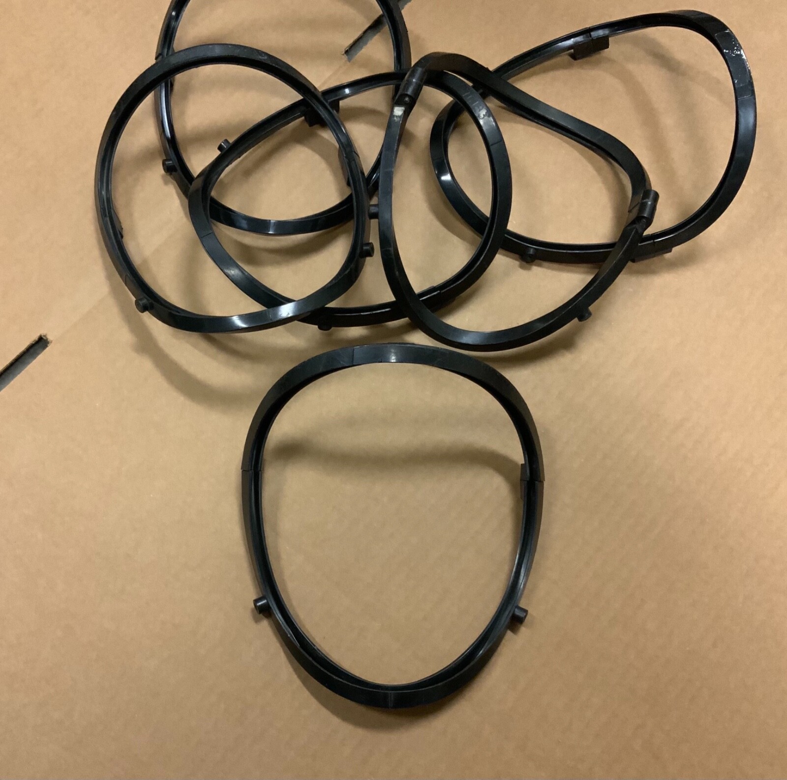 SCOTT SCBA AV-3000 Facepiece Face Mask Lens Frame Upper & Lower Bezel +Screws