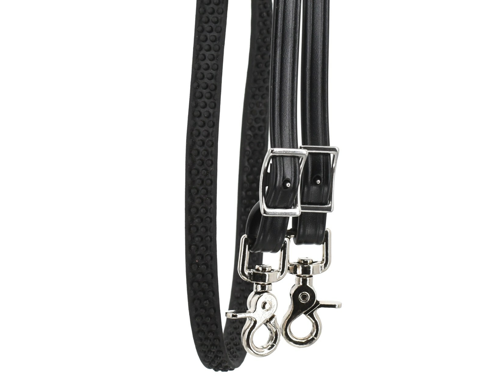 READY MADE-Black TRAIL REINS with SUPER GRIP and SNAPS made from Beta Biothane