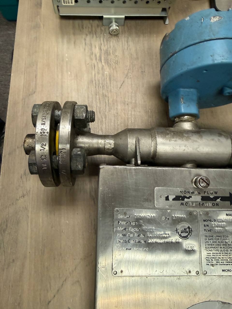 Micro Motion DS040S113 Mass Flow Sensor Transmitter Used