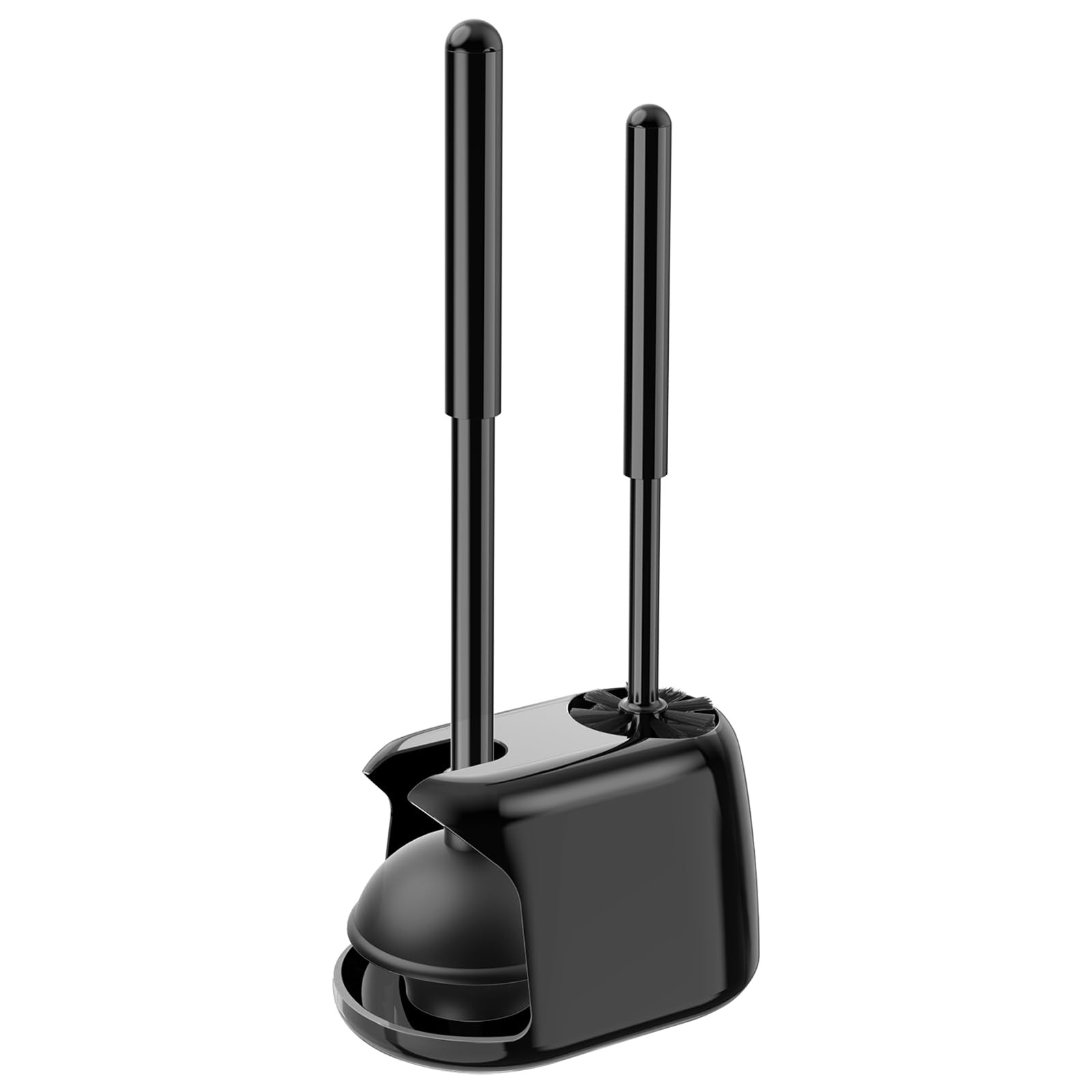 SetSail Toilet Brush and Plunger Set, Plungers for 1 pack, Black