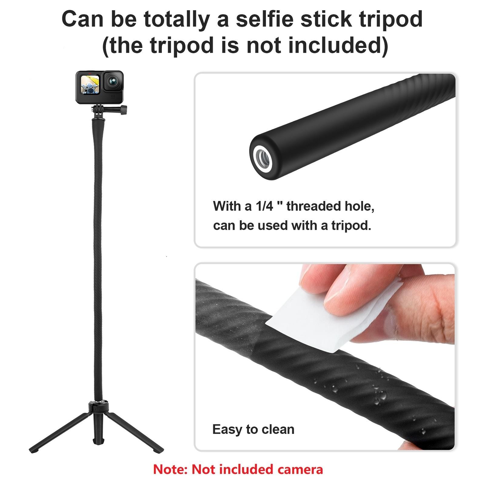 Flexible Mount With Locking Screw Kit For Gopro Camera Accessory Octopus Tripod